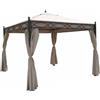 Magazzini Cosma S.P.A. GAZEBO SIWA 3X3 MT TELO BEIGE CON ZANZARIERE