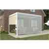 Magazzini Cosma S.P.A. Tenda laterale per pergola bioclimatica, lato da 4 mt, bianco