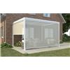 Magazzini Cosma S.P.A. Tenda laterale per pergola bioclimatica, lato da 3 mt, bianco