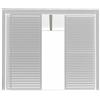Magazzini Cosma S.P.A. Laterale scorrevole con lamelle per pergola bioclimatica, lato da 3 mt, bianco