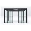 Magazzini Cosma S.P.A. Laterale policarbonato per pergola bioclimatica, lato da 4 m, antracite