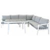 Magazzini Cosma S.P.A. Salotto angolare Boracay bianco con cuscini