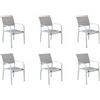 Magazzini Cosma S.P.A. Set 6 Poltrone Savannah impilabili bianco