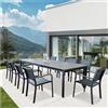 Magazzini Cosma S.P.A. Tavolo argos 200/300 x 110 cm, antracite