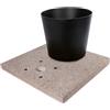 Bel Fer Base in graniglia di cemento completa di vaschetta con piletta di scarico 42/bse/3