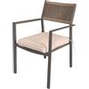 Magazzini Cosma S.P.A. Maracay, poltrona impilabile con cuscino taupe