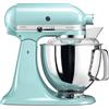 Kitchenaid Artisan, planetaria 5KSM175PSEIC con testa reclinabile 4,8 Lt, accessori in acciaio inox, Ice Blue