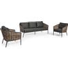 Bizzotto SET3 SALOTTO C-C MARIBELA ANTRACITE YK13