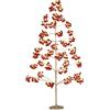 Bizzotto Glint, albero di natale rosso con led - 150 cm