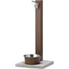Bel Fer Fontana pet a colonna con base e vaschetta abbeveratoio 42/rex-r - 3 colori disponibili