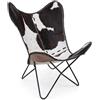 Bizzotto Poltrona buffalo nero
