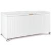 Bizzotto Baule porta cuscini con ruote ocean bianco S
