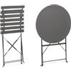 Bizzotto SET BISTROT AUSTIN ANTRACITE