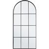 Bizzotto Specchio con cornice window nucleos nero - 80x170 cm