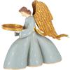 Bizzotto Portacandela Haniel angelo azzurro h31,5