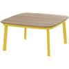 Emu SHINE TAVOLO BASSO EMU 79X79 CM SENAPE E TEAK