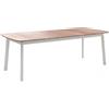 Emu SHINE TAVOLO EMU 166X100 CM BIANCO 23 E TEAK