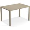 Emu Nova, tavolo rettangolare 120x80 tortora 71