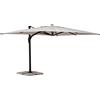 Bizzotto Ombrellone aries con palo laterale antracite, telo naturale, 3x4 m
