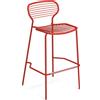 Emu Apero, sgabello rosso scarlatto 50