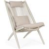 Bizzotto Poltrona lounge con cuscini aloha sandshell