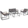 Bizzotto SET SALOTTO C-C ILDA ANTRACITE-GRIGIO SCURO