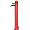 Bel Fer Fontanella stile idrante in ferro bel-fer 42/id doppio rubinetto - rosso