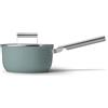 Smeg Casseruola a un manico con coperchio, 50's style, ø 20 cm, verde smeraldo