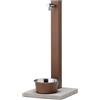 Bel Fer Fontana pet a colonna con base e vaschetta abbeveratoio 42/rex-p - 3 colori disponibili