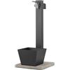Bel Fer Fontana a colonna con base, vaschetta e portagomma 42/QRRV