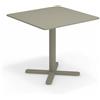 Emu Darwin tavolo quadrato 80x80 cm, grigio/verde 37