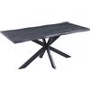 Magazzini Cosma S.P.A. TAVOLO FLOYD ANTRACITE EFFETTO LEGNO STRUTTURA NERA 160 X 90
