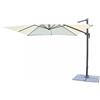 Magazzini Cosma S.P.A. Ombrellone Newton nero con palo laterale 2x3 telo ecru