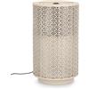 Bizzotto Akira, fontana cilindrica con led, beige, Ø30x51,5h cm