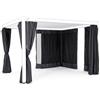 Bizzotto SET 4 TELI LAT+ZANZ PER PERGOLA OCEAN 3X4 ANTRACITE