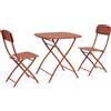 Bizzotto Set 3 bistrot yvonne terracotta