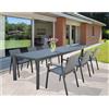 Magazzini Cosma S.P.A. TAVOLO HOUSTON 160/240 X 100, antracite