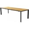 Magazzini Cosma S.P.A. TAVOLO TULCÁN ALLUNGABILE ANTRACITE 210/275 X 100 PIANO IN TEAK