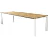 Magazzini Cosma S.P.A. TAVOLO TULCÁN ALLUNGABILE BIANCO 210/275 X 100 PIANO IN TEAK