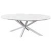 Magazzini Cosma S.P.A. Tavolo rotondo camelot allungabile 150/200x150 cm, bianco