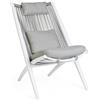 Bizzotto Poltrona lounge con cuscini aloha new bianco xk03