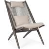 Bizzotto Poltrona lounge con cuscini aloha cocoa