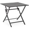Bizzotto Tavolo pieghevole elin 70x70 antracite LH32