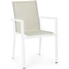 Bizzotto Sedia con braccioli konnor bianco new cx21