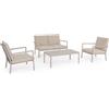 Bizzotto Konnor, set salotto con cuscini rastin