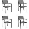 Magazzini Cosma S.P.A. Set 4 POLTRONe CERVIA IMPILABILi ANTRACITE
