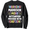 Personal Gift For Women Named MADDISON Maddison Personalized Name Funny Cute Custom Maddison Name Felpa