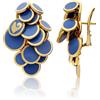 CHANTECLER Orecchini paillettes in oro con diamanti