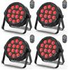 DayFlicker 4PCS 14 * 6 W LED Luce Par, 4 in 1 RGBW Disco Party Stage