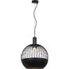 V-TAC Lampadario a Sospensione Sfera Ø400mm Attacco GU10 Max 5W Nero Opaco SKU 24118